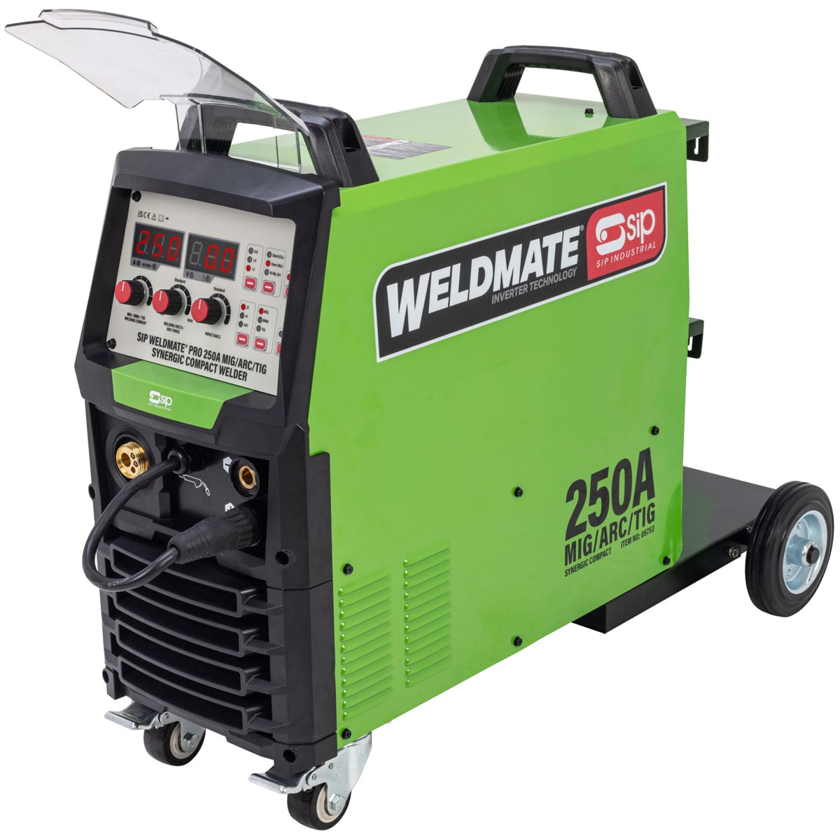 SIP WELDMATE® PRO 250A MIG/ARC/TIG Synergic Compact Inverter Welder